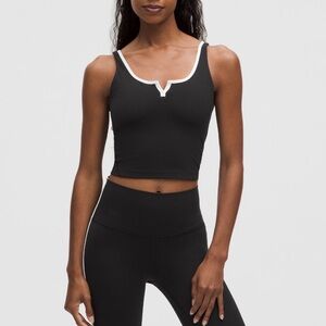 lululemon athletica Black and White Crop Top